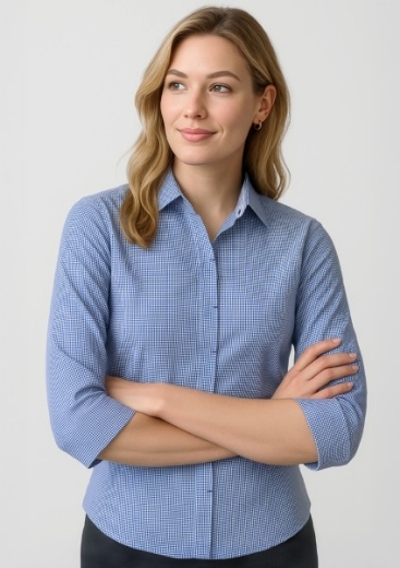 Picture of Biz Corporates Ladies Newport Shirt 3/4 Sleeve